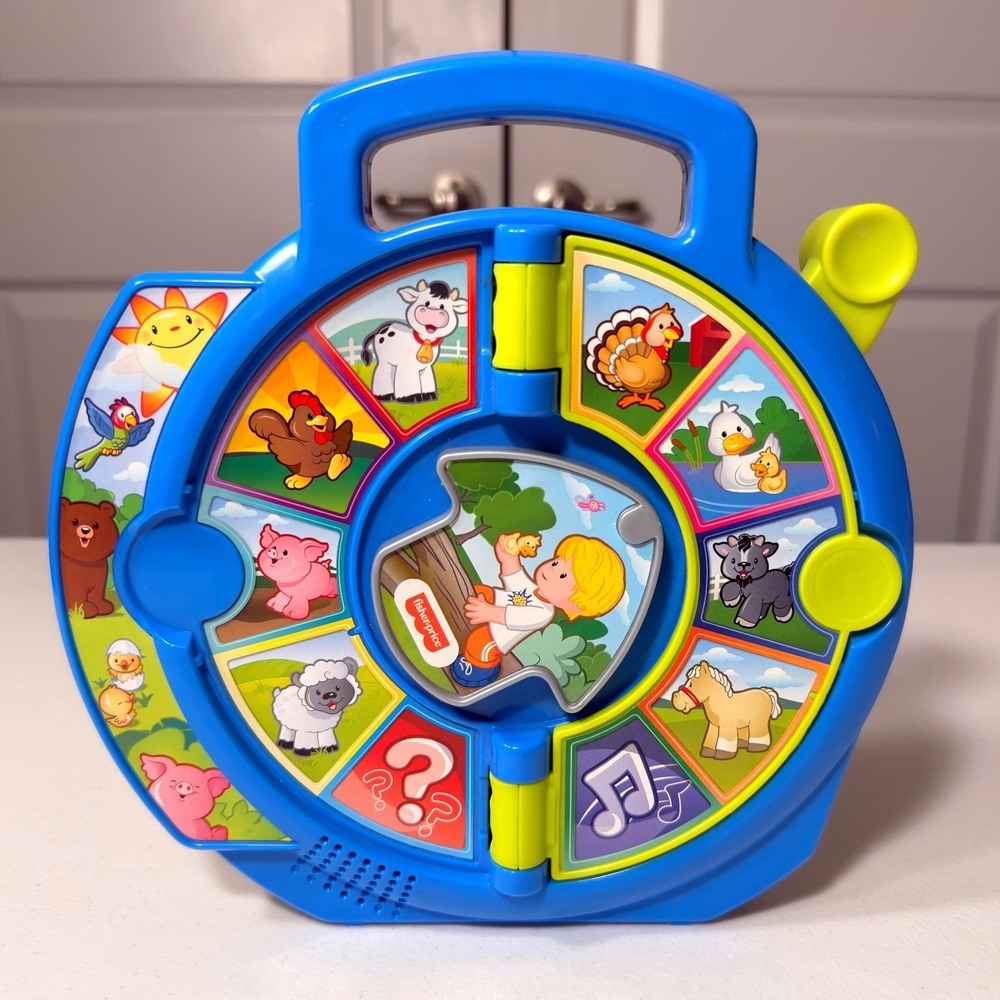 Fisher Price Little People See n Say World of Animals Toy DVP80 Blue Toddler